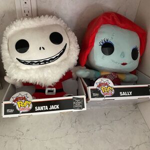 Funko Pop! Plush Mega Nightmare Before Christmas Santa Jack & Sally Stuffed‎ Toy
